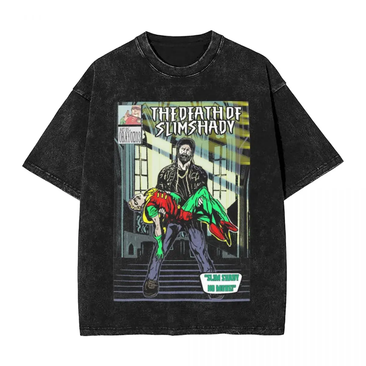 

Eminem The Death Of Slim Shady Washed T Shirts Streetwear Hip Hop Cool T-Shirts Tee Shirt for Men Women Short Sleeve Summer