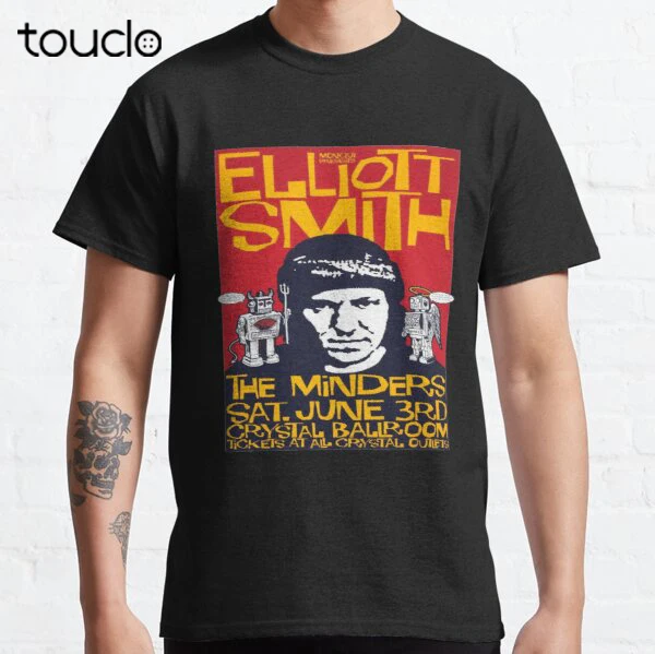 

Elliott Smith Lover Classic T-Shirt Work Shirts For Women Custom Aldult Teen Unisex Digital Printing Tee Shirts Custom Gift