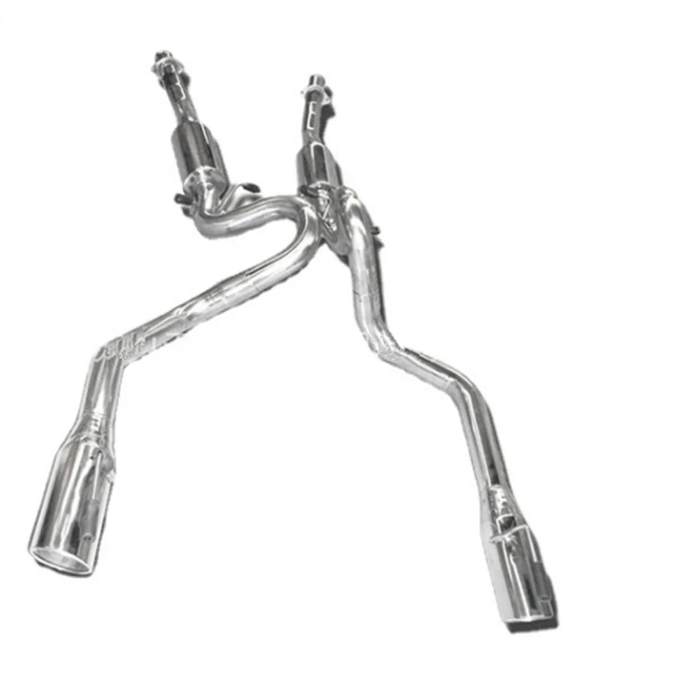 

Brand New Automobile Exhaust Pipe Modification Car Exhaust Pipe Exhaust Manifold For Ford Dual Rear Convex Tail Mustang V8 4.6L