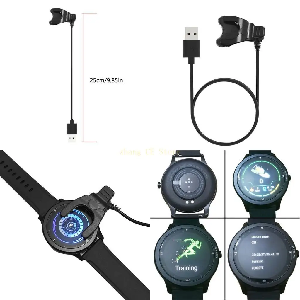 M5TD USB Cable Charging Dock Cradle Adapter with Clip for -LOW G28 Watch