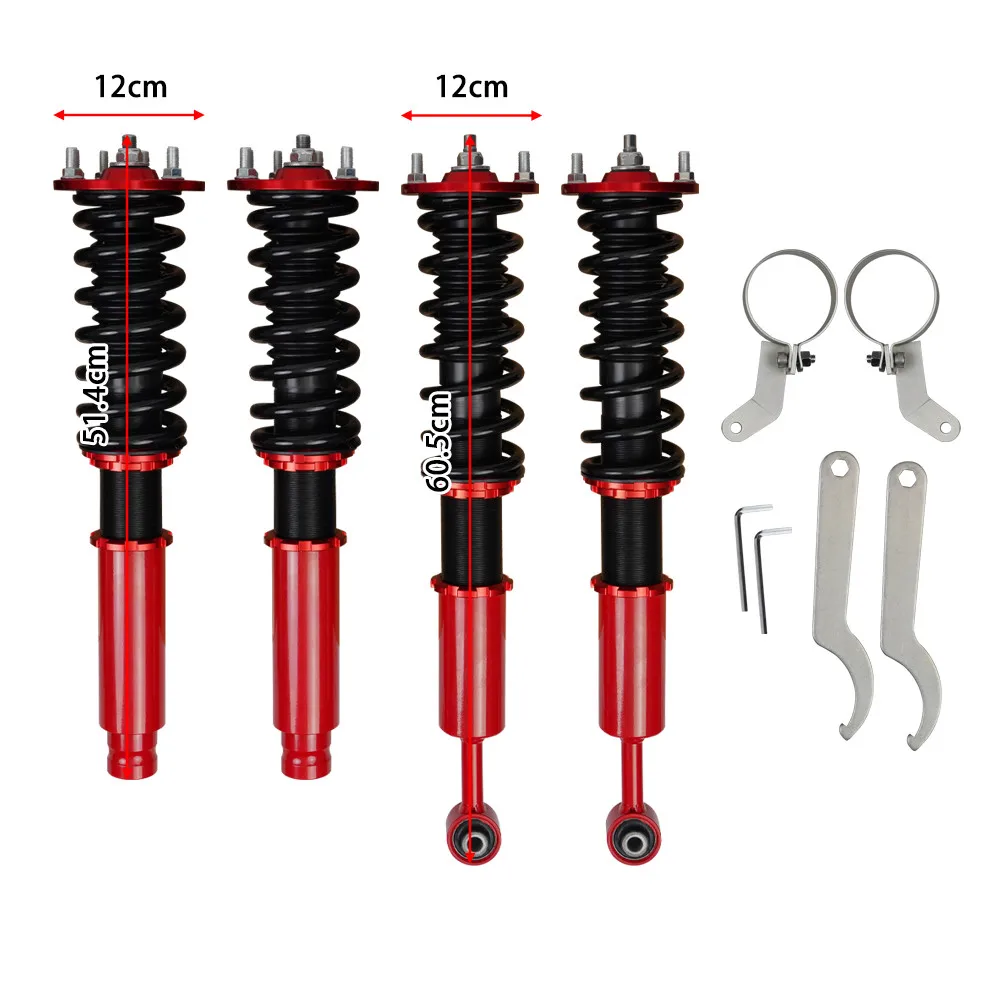 Coilovers Spring Shock Absorber Struts for Honda Accord 2003-2007 for Acura TSX 2004-2008 Adjustable Height Suspension Kit