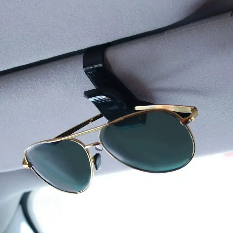 Universal Car Auto Sun Visor Glasses Box Sunglasses Clip Card Ticket Holder Fastener Pen Case Eyeglasses Accessories