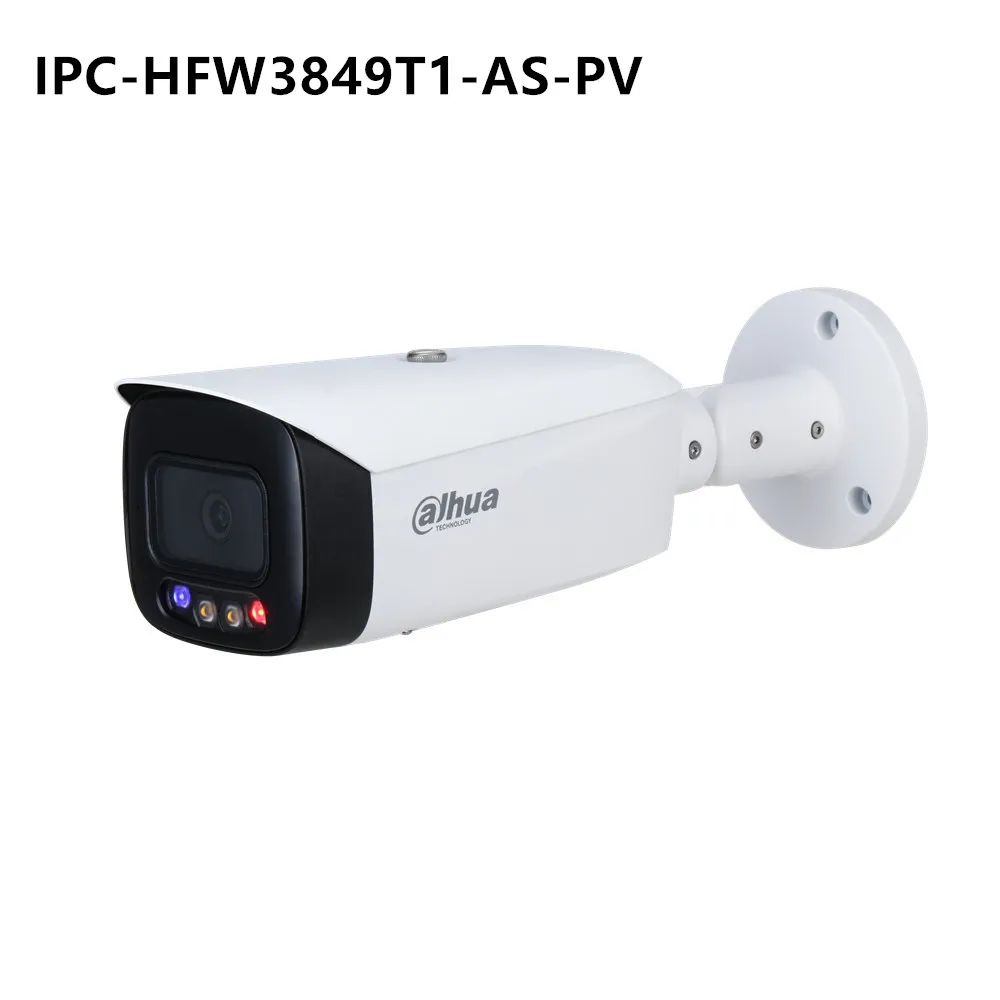 Top IPC-HFW3849T1-AS-PV Full-Color & IPC-HFW3849T1-AS-PV-S3 8MP Smart Dual Illumination Active Deterrence WizSense IP Camera