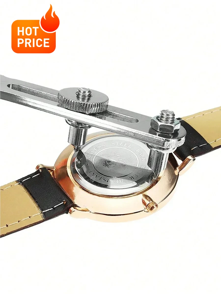 Edelstahl Uhr Werkzeuge Gold Silber Uhr Einstellbare Öffner Zurück Fall Drücken Näher Entferner Reparatur Uhrmacher Werkzeug