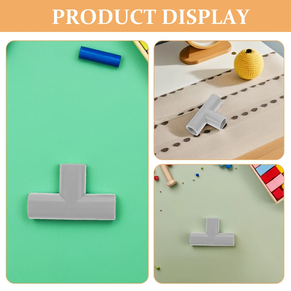 Raccordi da 2 pezzi Connettori per tubi a T a 3 vie Accessori di sicurezza stabili per raccordo per tubi box interni ed esterni