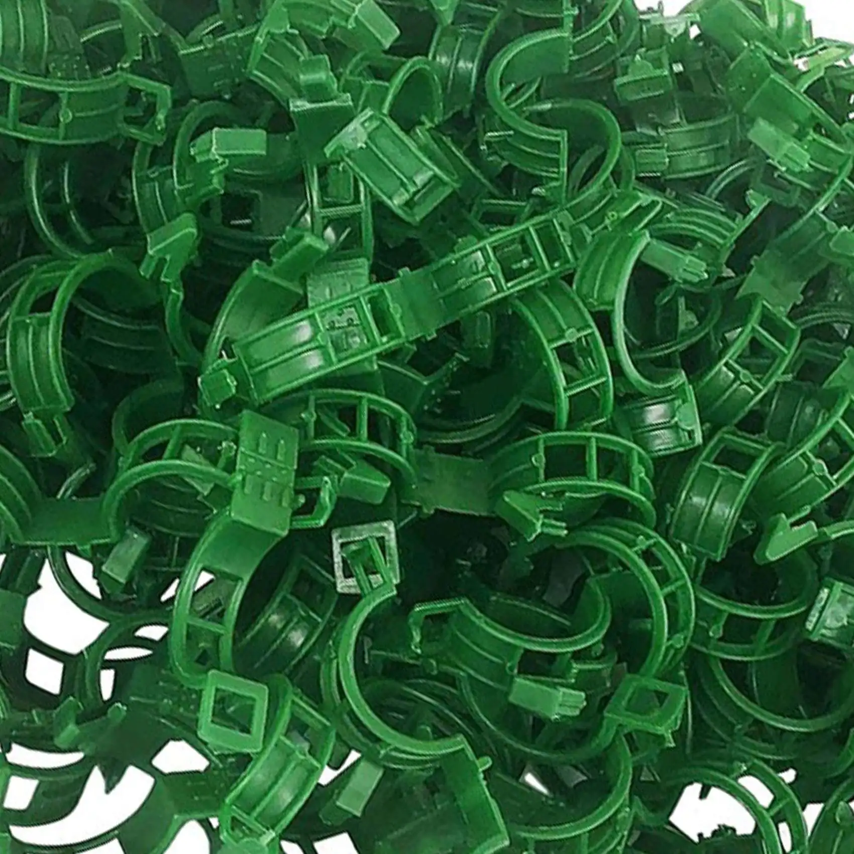 A24P 400 pièces Support pour plantes Clips de jardin pinces à tomates Supports/connexions des plantes/deux/vernés treillis/Cages plante vigne vert