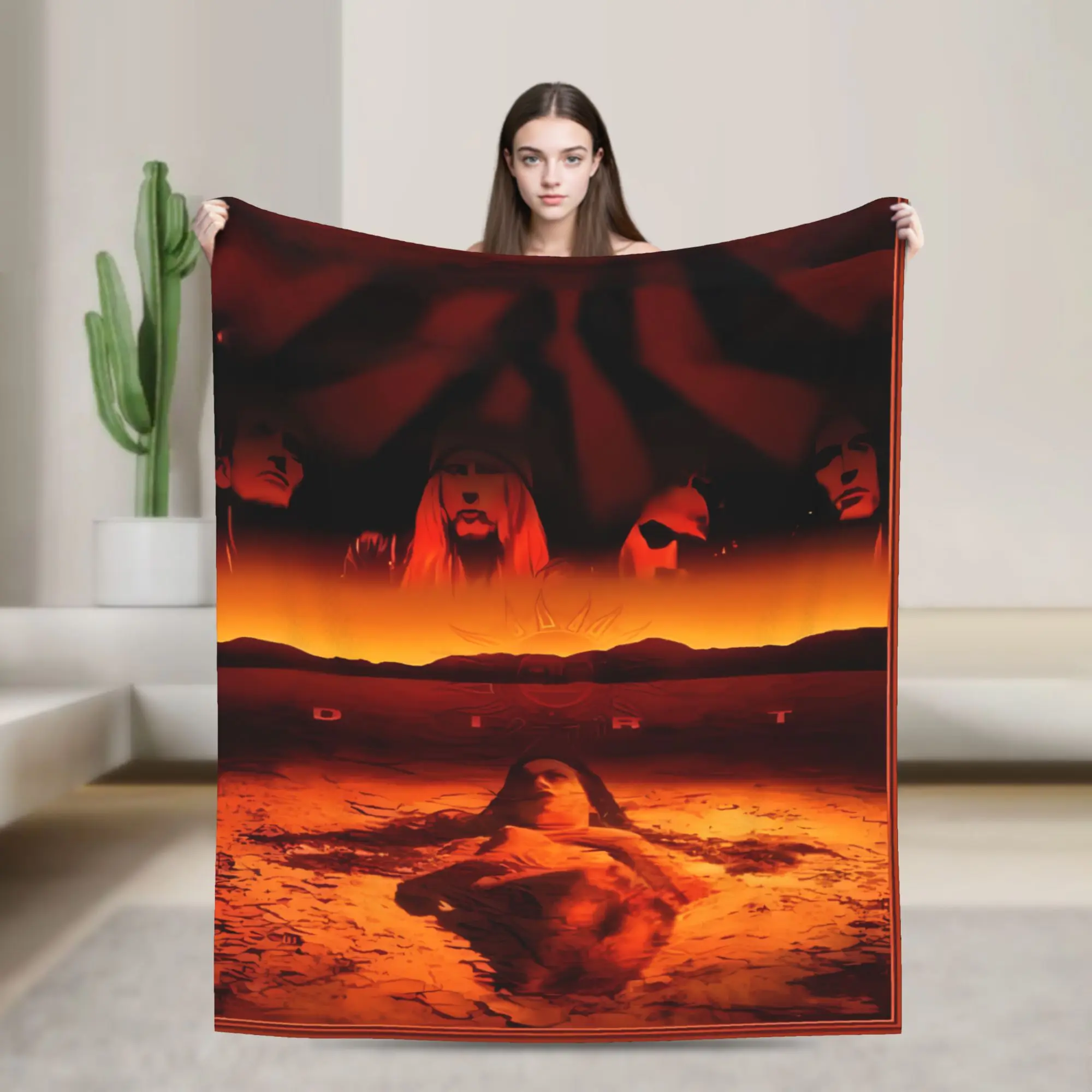 Warm Soft Blankets Camping Alice in Chains Bedding Throws  Flannel Bedspread For Outdoor Fashion Sofa Bed Cover