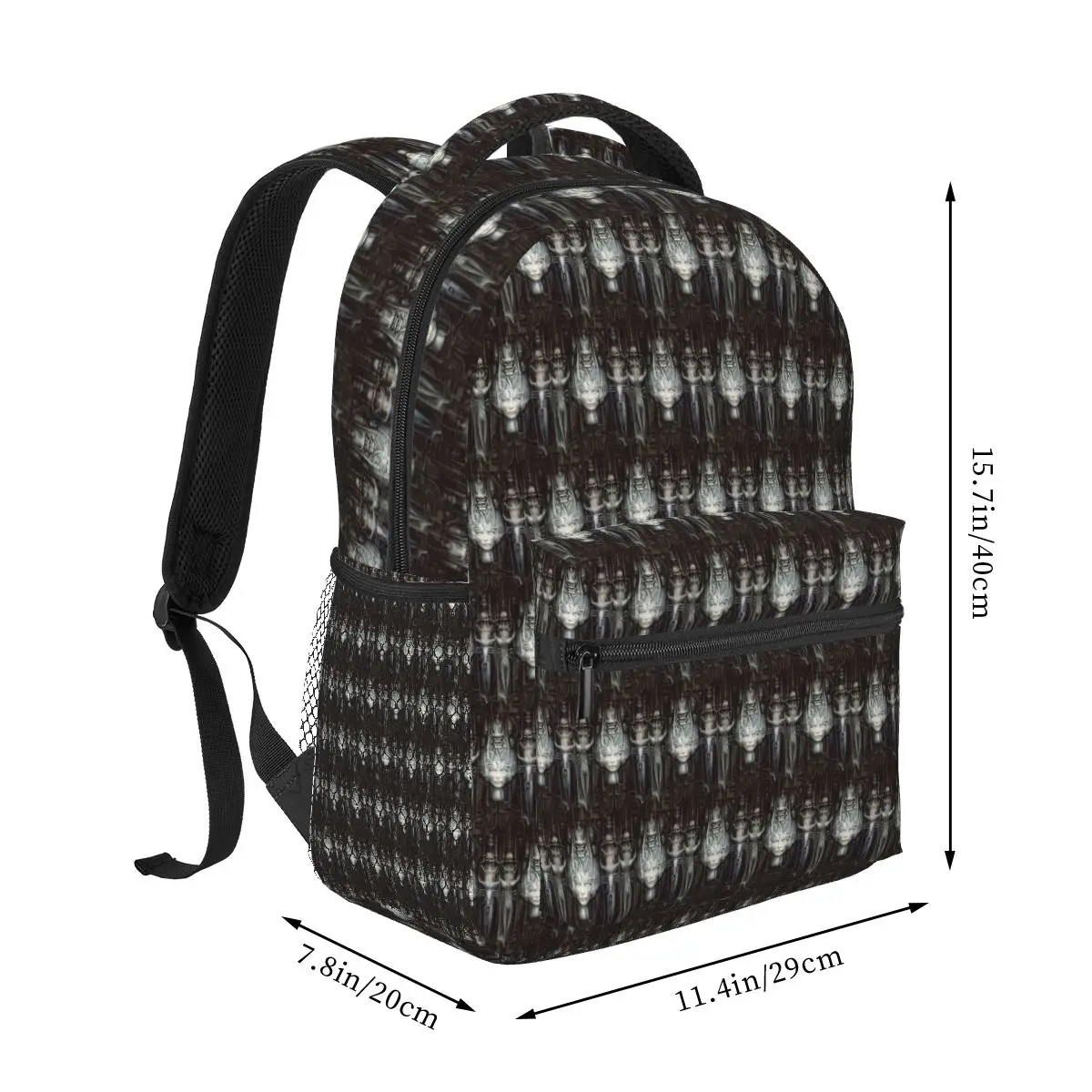 Hr Giger - Li - Painting Student Backpack School Bag Hiking Travel Daypack for Men Women Fashion Bookbag Shoulder Bags