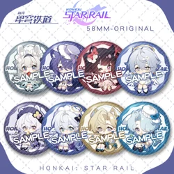 New Honkai: Star Rail Game Laser Brooch Sunday Aventurine Firefly Robin Maid Series Cute Cartoon Anime Pin Cosplay Badge Gift