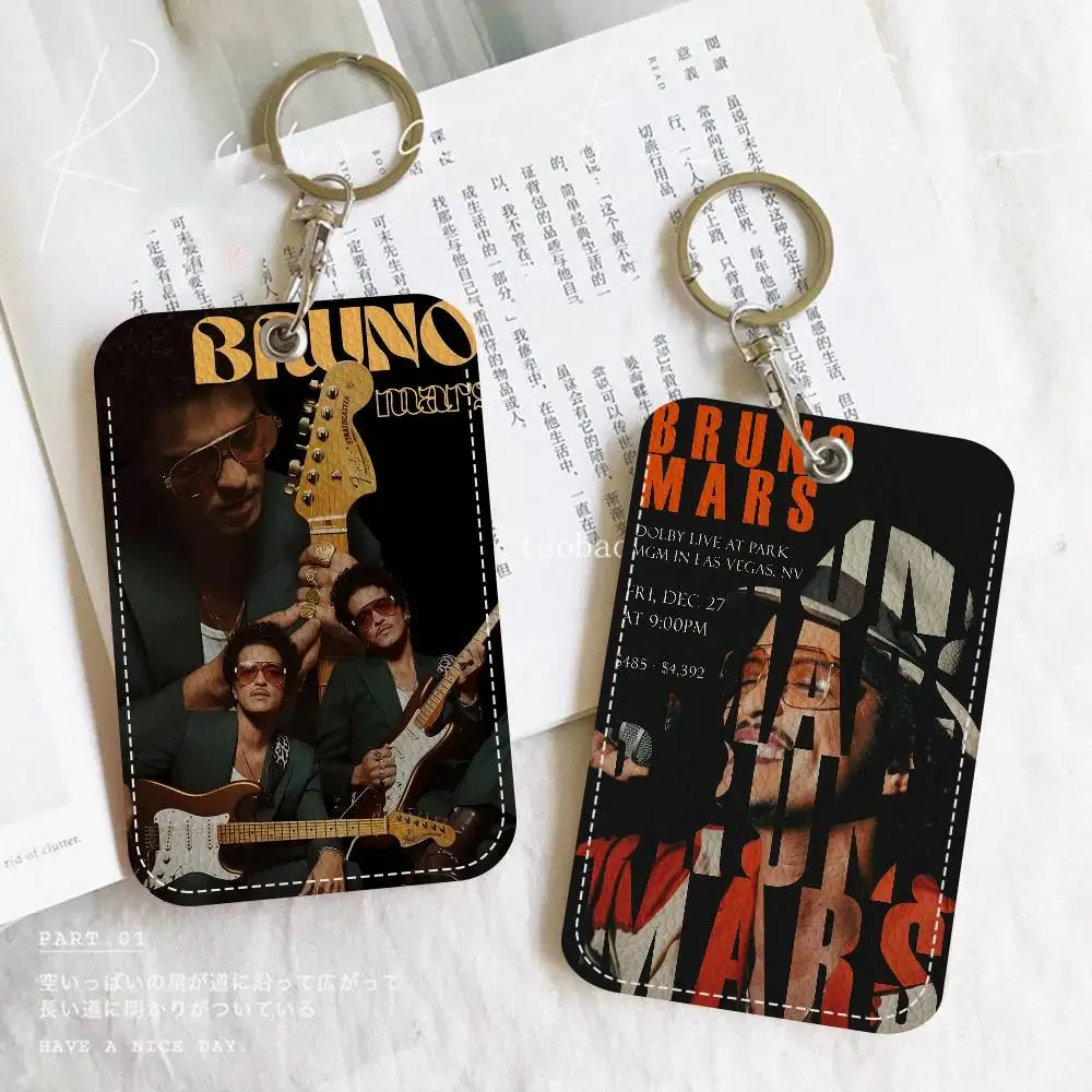 Singer B-Bruno M-Mars Personalised Holder Suitable For Bank Card,Subway, Bus Card Wallet Card Case Badge Holder Keychain