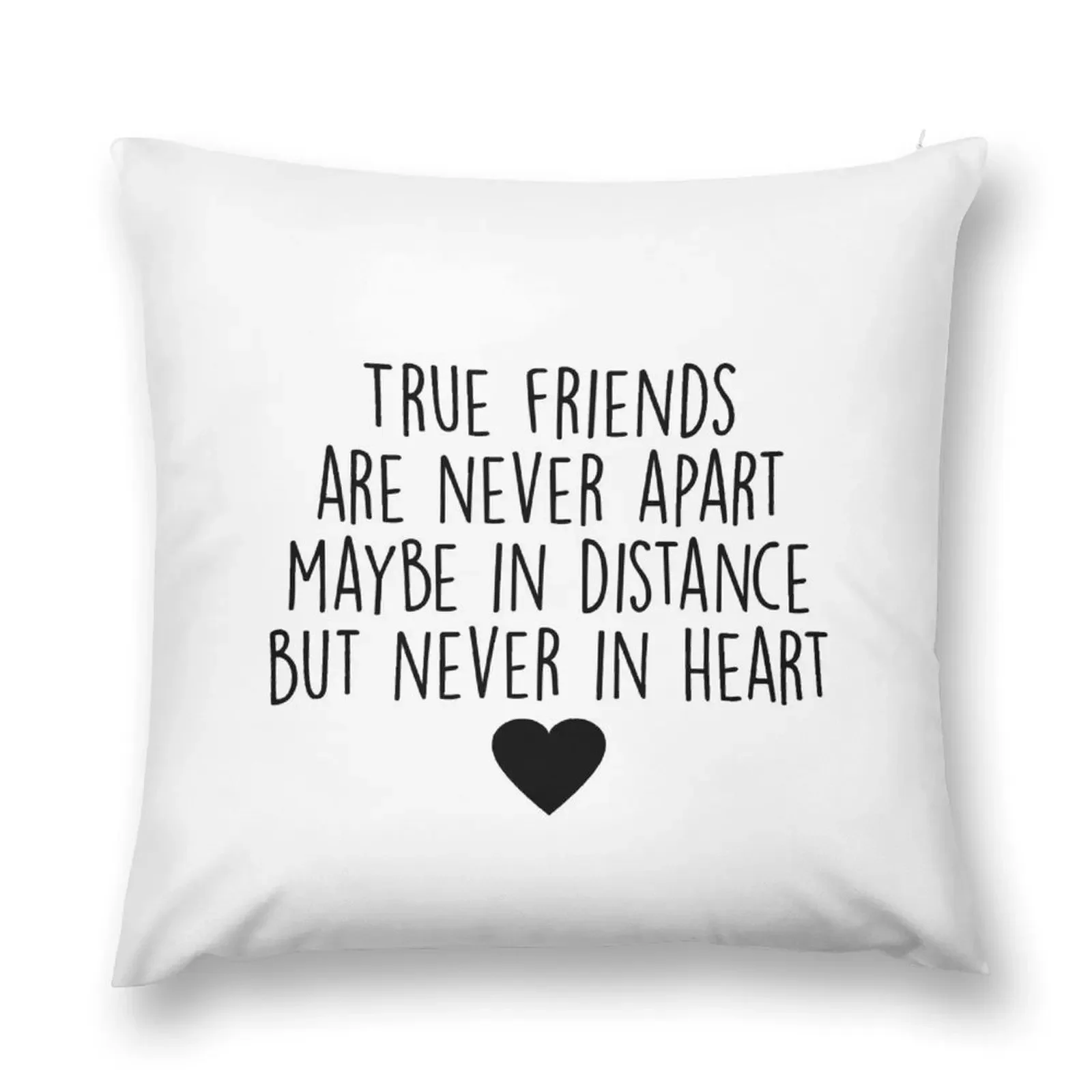 

True friends are never apart Throw Pillow Luxury Cushion Cover Couch Cushions pillow cover christmas Pillowcases pillow