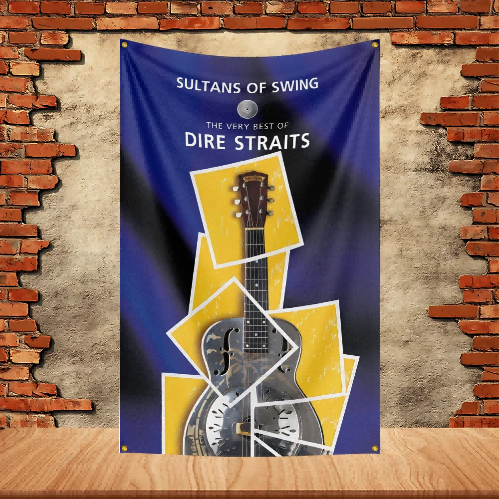 Dire Straits Band Party Flag Polyester Printed Flag Banner Tapestry for Garden Garage Decoration Concert Flag