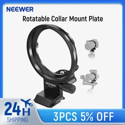 NEEWER Rotatable Collar Mount Plate for Canon EOS R5 R5C R6 Mark II, Fast Horizontal to Vertical Camera Tripod Lens Mount Ring