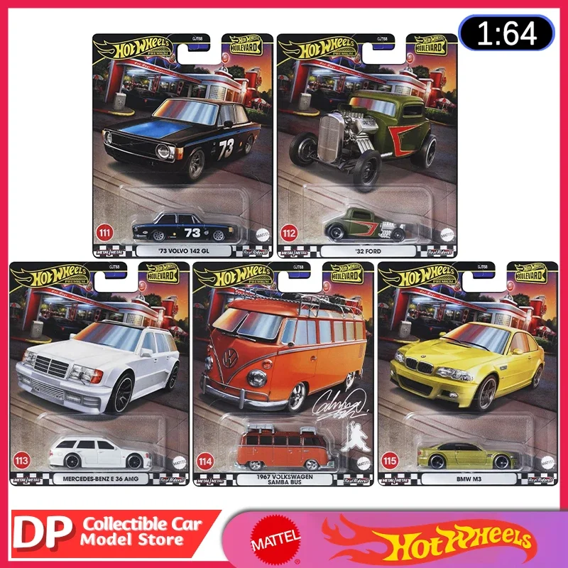 Genuine Hot Wheels Boulevard Mix 5 GJT68 1:64 Diecast Model Collectible Car Vehicle  Set of 5 In Stock Ship Now New Unopened