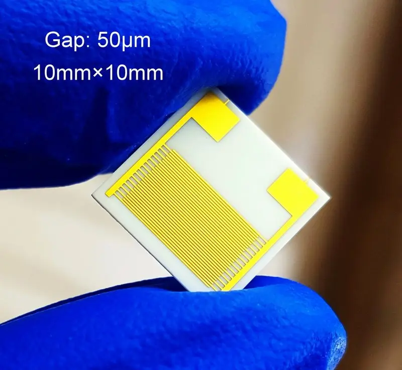 

50μm ceramic interdigital electrode, biogas humidity sensor chip