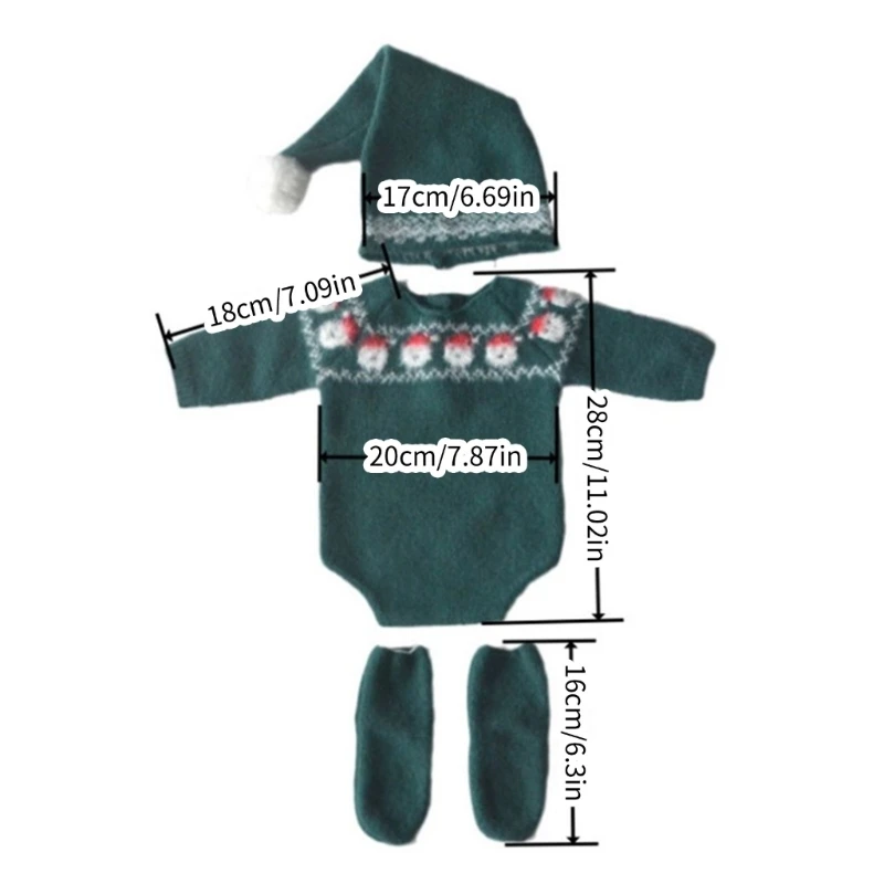 Leuke pasgeboren baby gebreide fotokleding jongens meisjes fotografiekleding babyromper D5QA