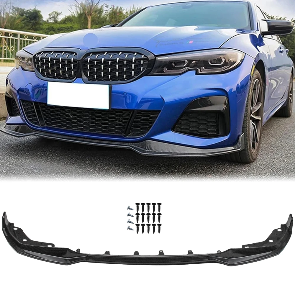 

Для Bmw G20 3 серии 330I M340I 2019-2022 годов, стиль M из углеродного волокна, губа переднего бампера