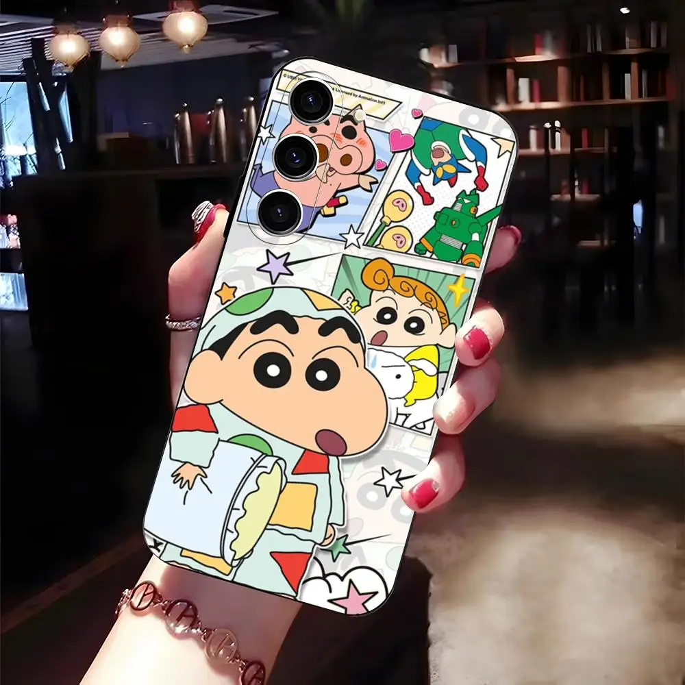 C-CraYoNS-N-ES S-Shin-C-ChanSES Phone Case For Samsung S26 S25 Edge S24 S23 S22 Ultra Plus Fe A57 A37 A17 A56 5G Silicon Cover