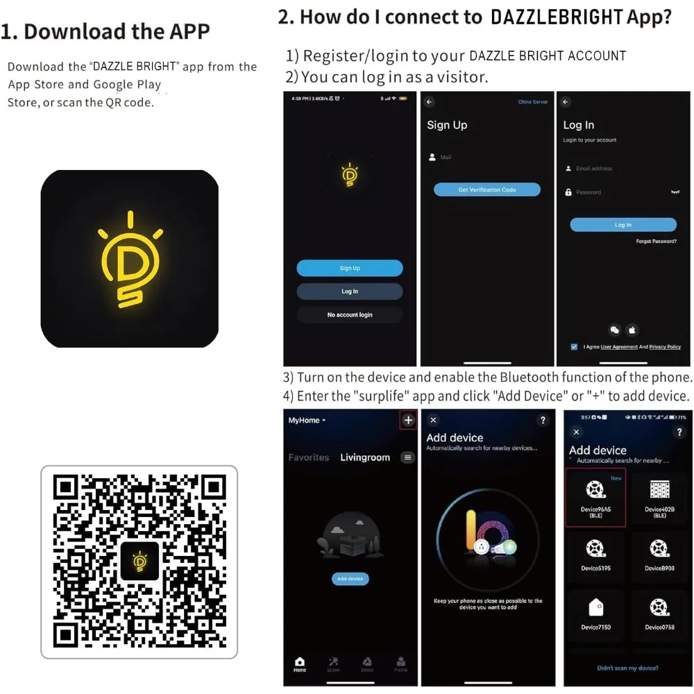 TW SHINE 300 LED 100FT Luci natalizie e di Halloween che cambiano colore impermeabili con telecomando e controllo APP