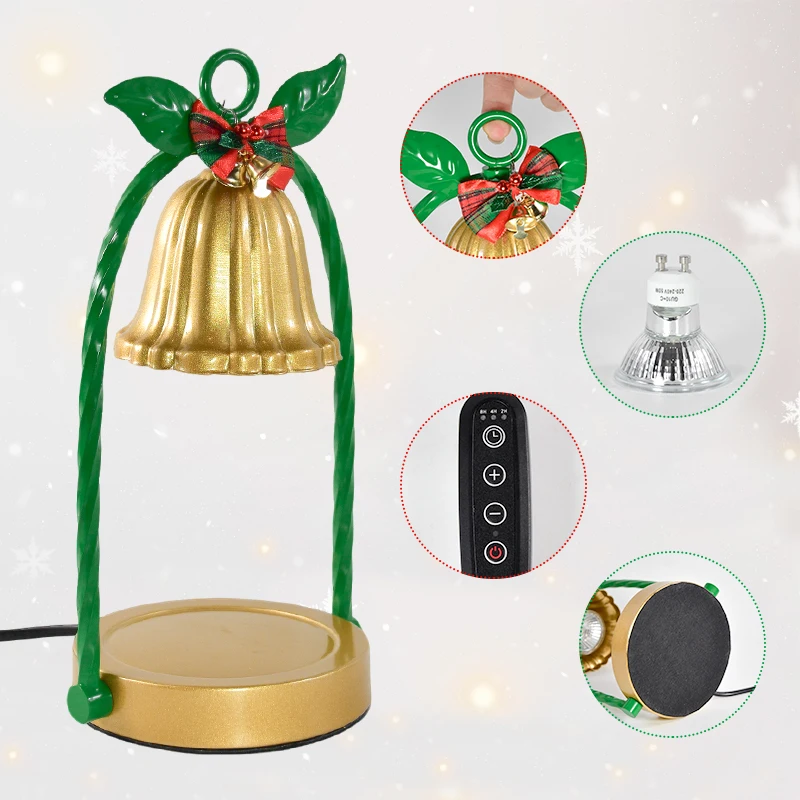 1Pcs Pack Electric Dimmable Candle Warmer Lamp Candlestick Holder with Metal Stand for Christmas Gift Home Decor Hu
