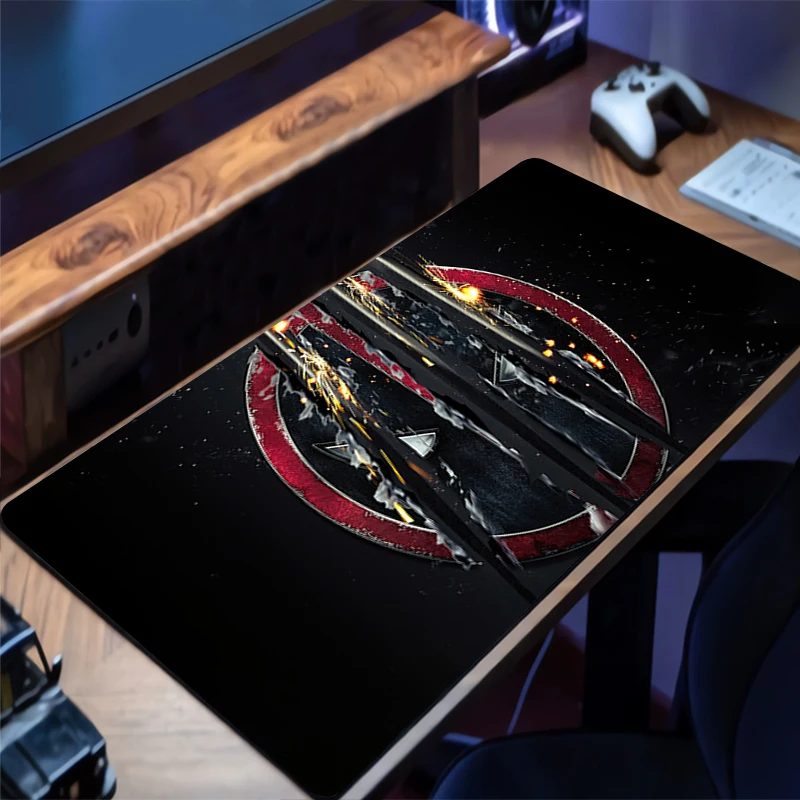 แผ่นรองเมาส์ M-marvel W-wolverine แผ่นรองโต๊ะอนิเมะ แผ่นรองเล่นเกม แผ่นรองเมาส์สำหรับเล่นเกม แผ่นรองคีย์บอร์ดสำหรับคอมพิวเตอร์และสำนักงาน