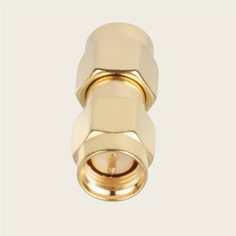 SMA-Male Inner Screw Inner SMA-Jj All-Copper Gold-Plated RF Coaxial Adapter SMA Male To Male Straight