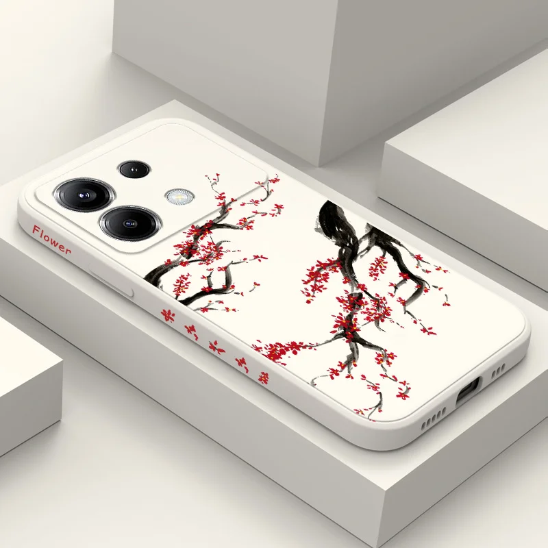 

Cold Plum Snow Phone Case For Xiaomi Poco F7 X7 X6 F6 M6 M5 M5S F5 X5 F4 X4 M4 F3 M3 X3 Pro 4G 5G GT Silicone Cover