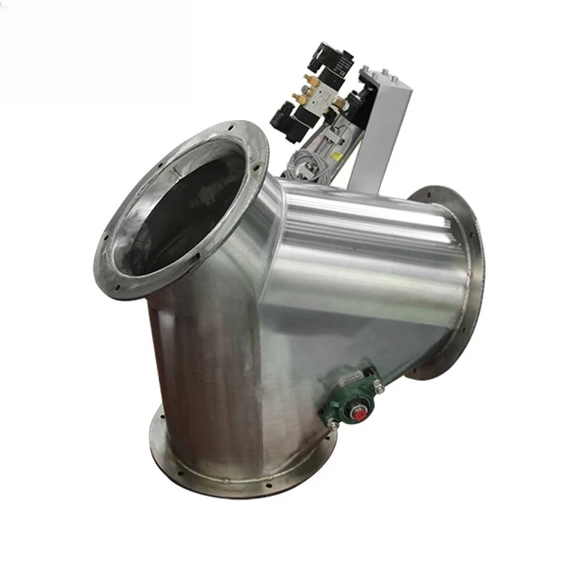 Industrial Two-Way Bypass Valve, YUDA Model Adapted for Gravity & Pneumatic Conveying