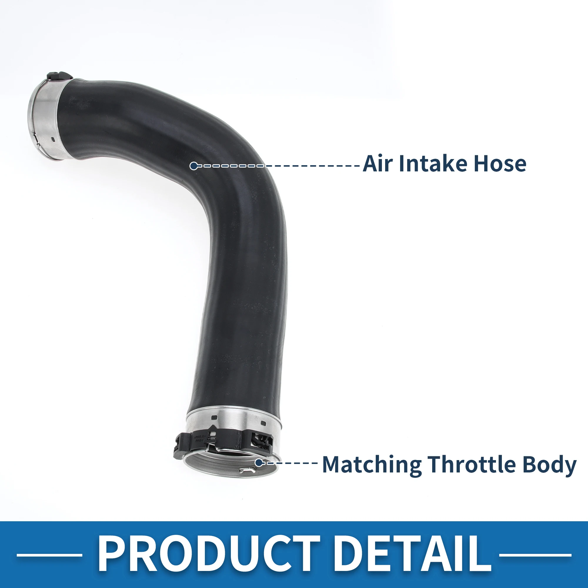 

UXCELL Шланг воздухозаборника двигателя No 11617810615 Впускной шланг воздухоочистителя для BMW 5 серии F10 520d 2010-2016 Резина