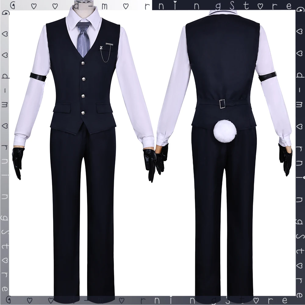 Game Love and deepspace Xavier Cosplay Uniforme wig and shoes Halloween Party Shen Xinghui Clothes Role play Complete set