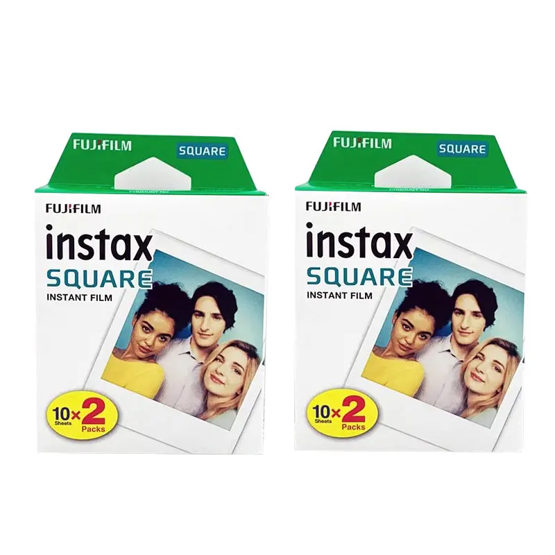 Original Fujifilm Instax Square Film Instant Photo Paper 10-100pcs for Fuji SQ1 SQ6 SQ10 SQ20 Cameras SP3/SQ Link Instax Printer