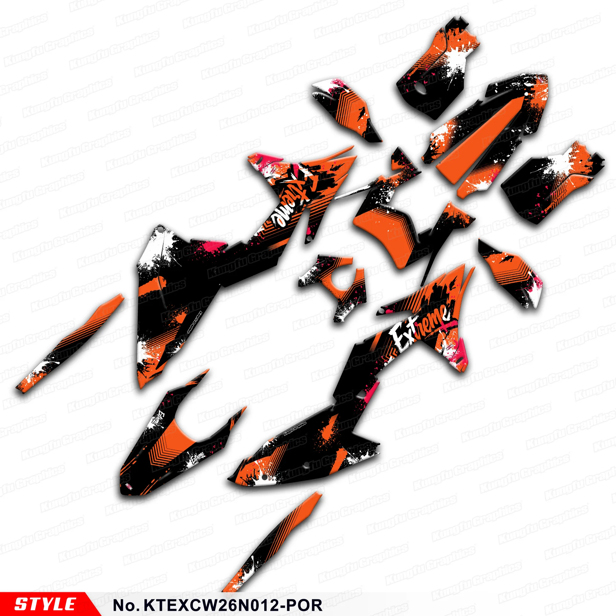 

Наклейки JY RACING: Полный комплект виниловой графики для KTM 150 250 300 350 450 500 EXC EXC-F XC-W XCW XCF-W 2026, самоклеящиеся декали, защитные наклейки