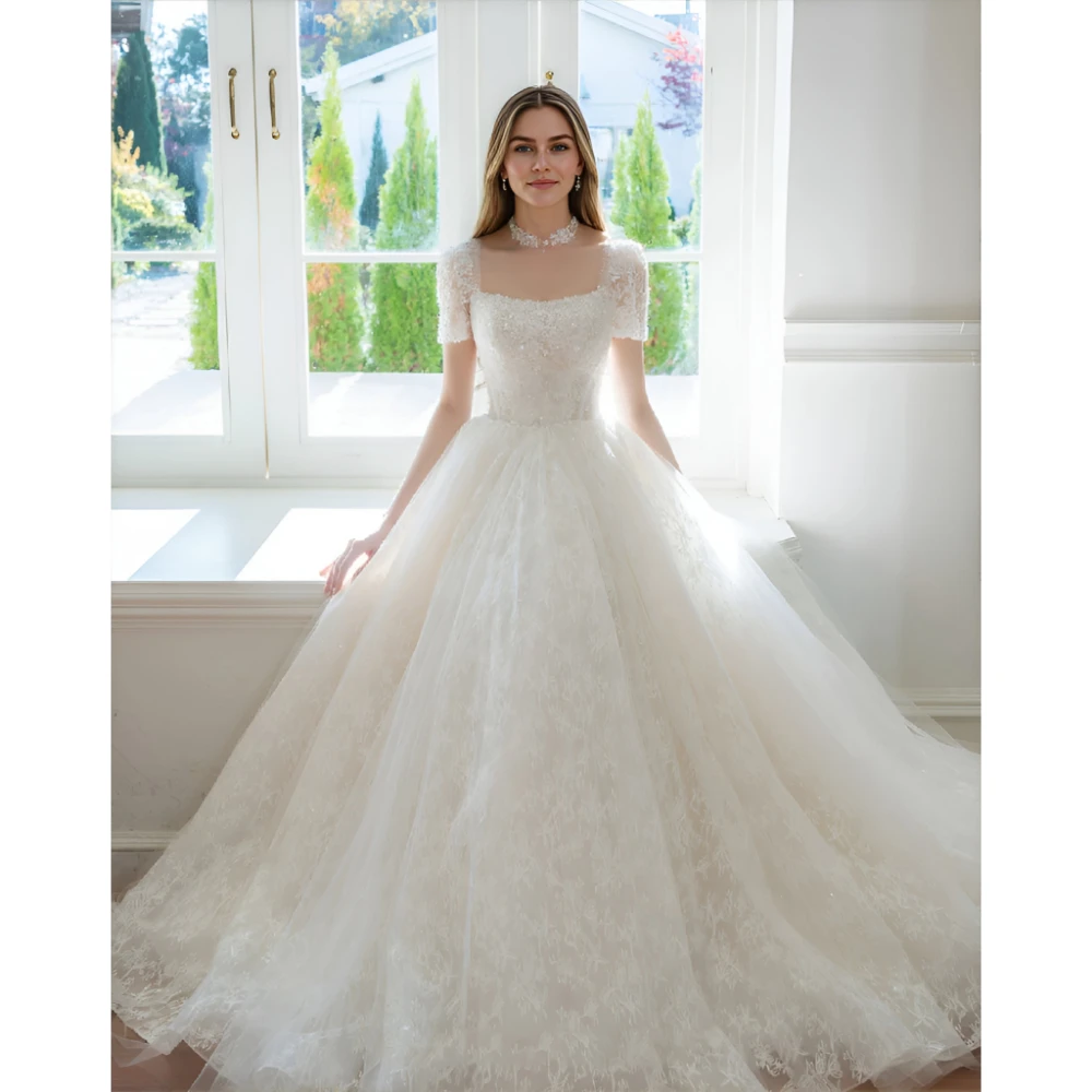 

ESBRIDE Wedding Evening Dress Princess Bride Dresses Backless Strapless Sleeveless Formal Party Gowns Woman Ceremony Dress