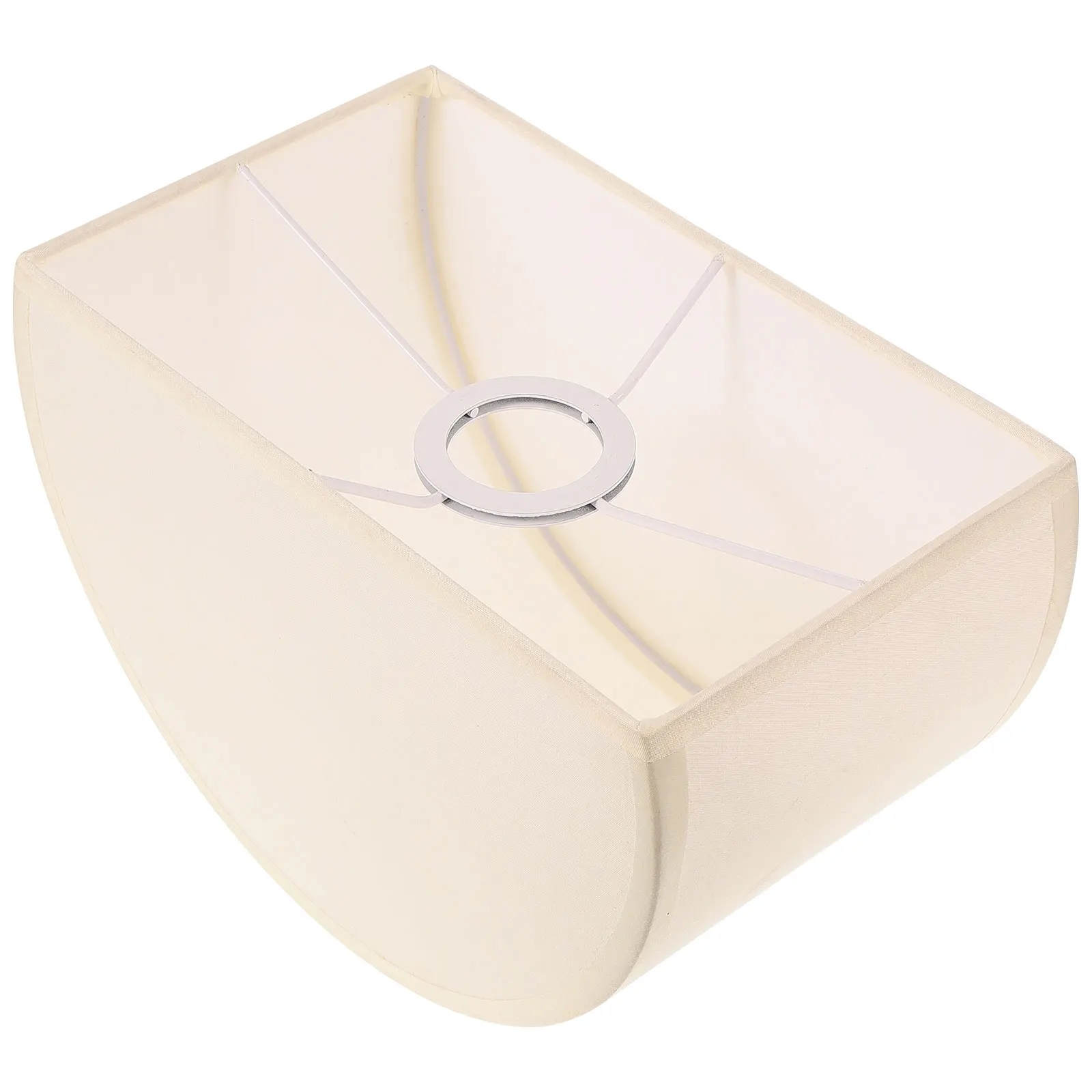 

1 шт., полукруглый абажур E27, замена основания для настольной лампы, прикроватный светильник, аксессуар для внутреннего освещения, стиль барабана, маленькая ткань