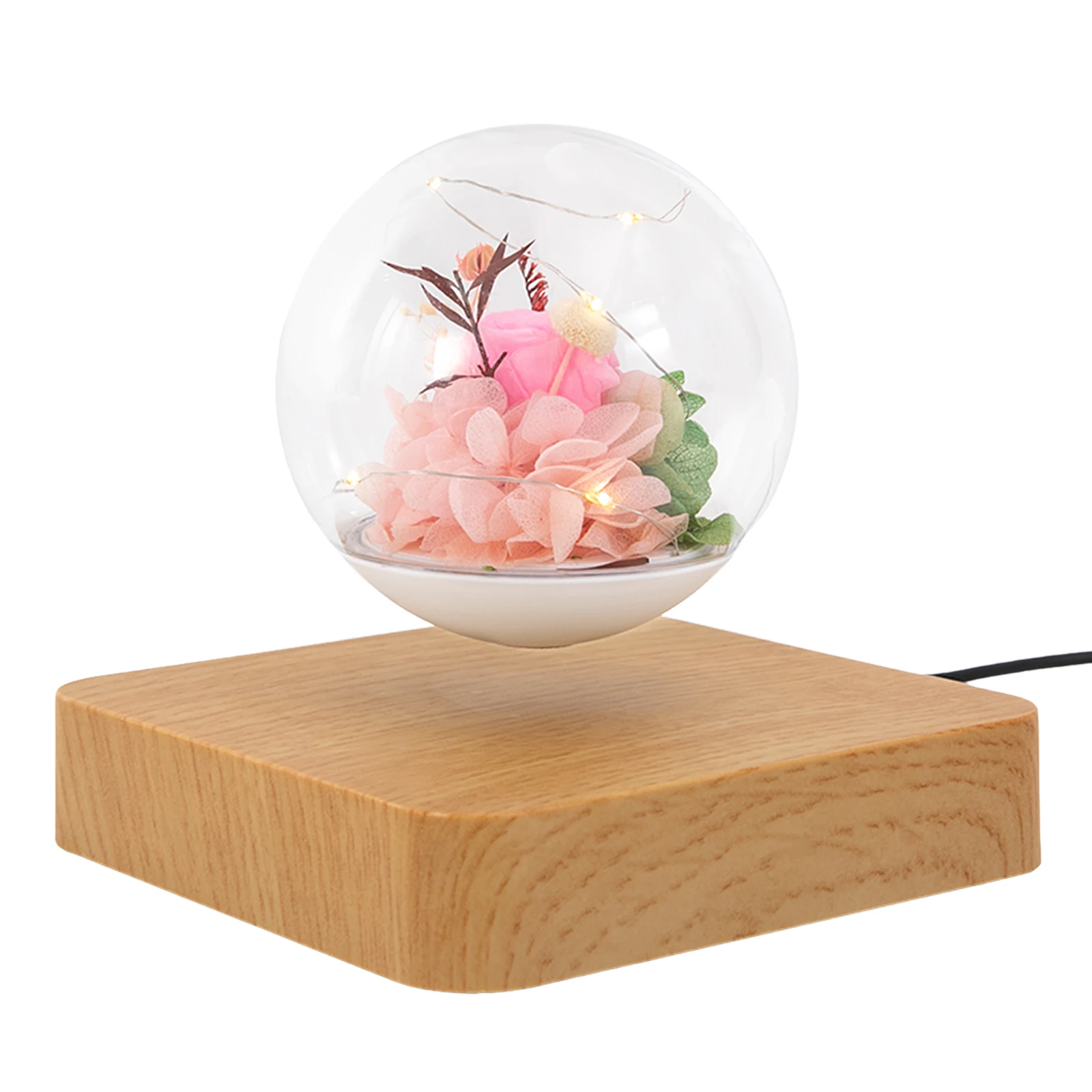 

Плавающая лампа-цветок, плавающие цветы со светодиодной подсветкой, левитирующая на магнитах цветочная лампа, милый цветочный светильник для декора спальни и комнаты