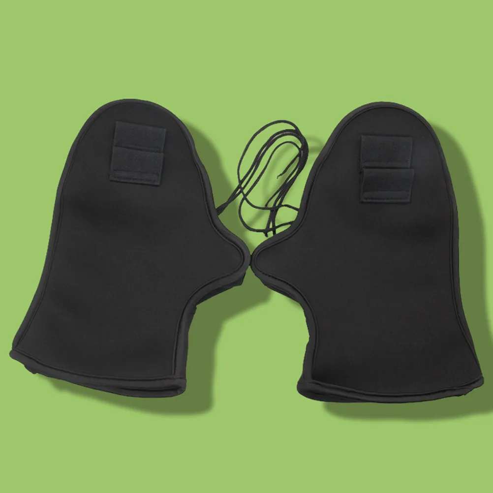 

1 пара толстых теплых водонепроницаемых мотоперчаток для руля, защита от холода, утепленные митенки-накладки для скутера и мотоцикла