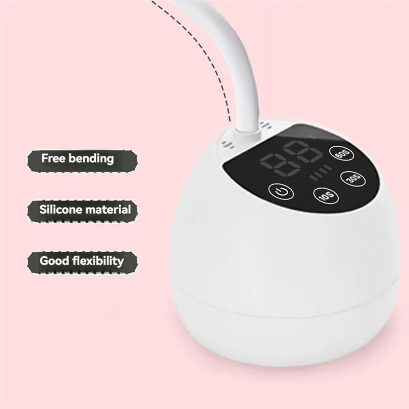 Lampada per fototerapia da tavolo M2 Lampada per unghie intelligente con stoccaggio wireless da tavolo Lampada per unghie a induzione di loto Asciugatrice per unghie