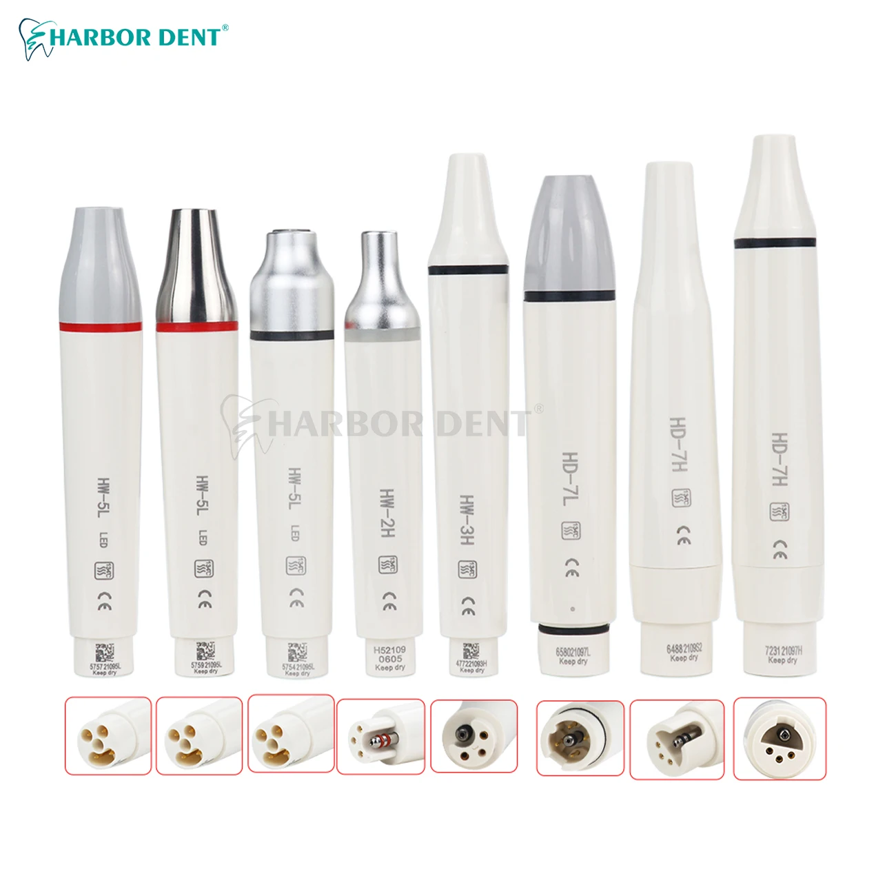 1 PC Dental Ultrasonic Piezo Scaler Handpiece HW-3H LED Fit for SATELEC DTE WOODPECKER EMS VRN Dental Ultrasonic Scalers