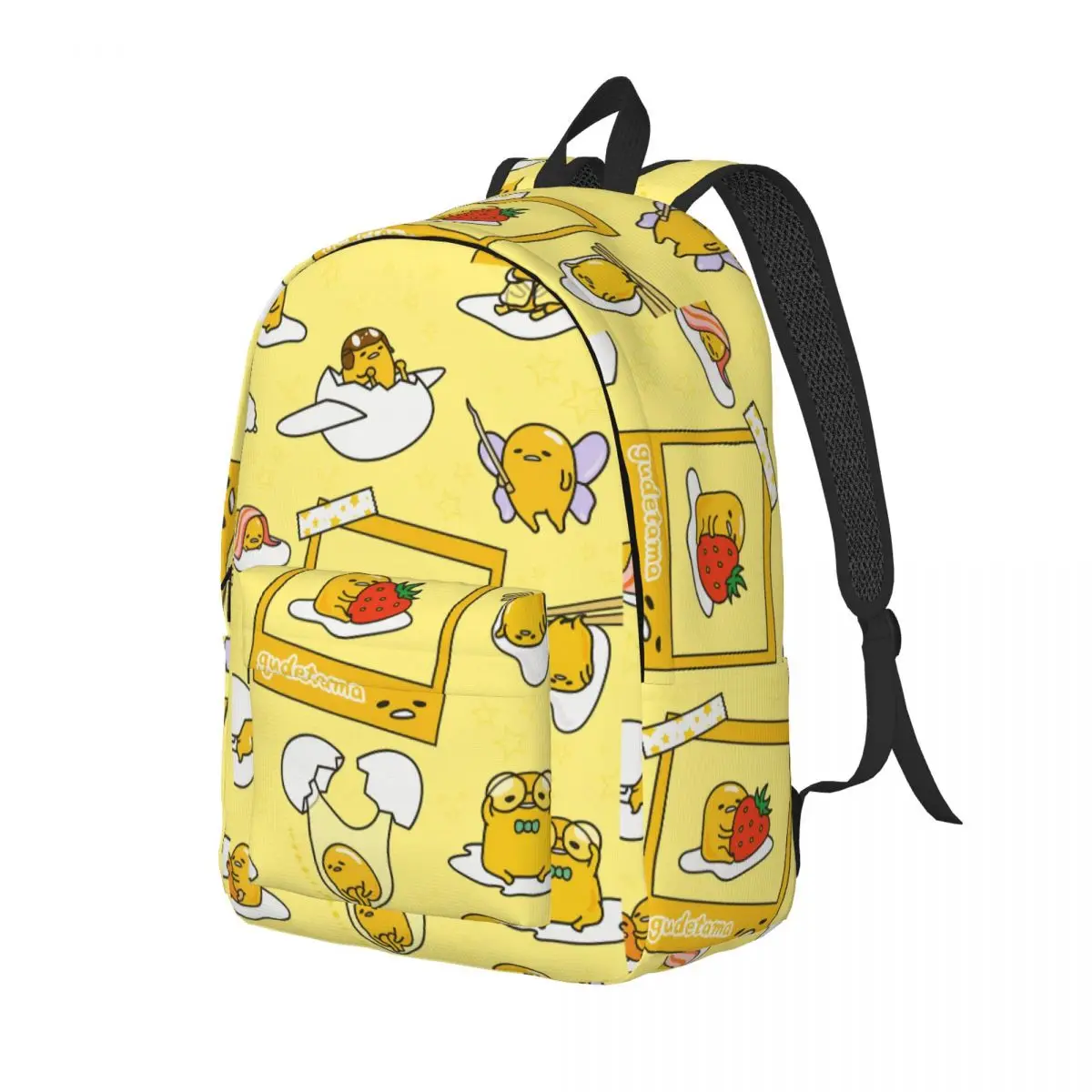 Mochila Gudetama con bonitos huevos de dibujos animados para preescolar, guardería, escuela, estudiante, mochila para niño y niña, mochila deportiva para niños