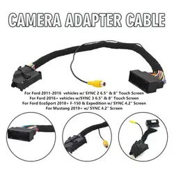 RCA Rearview Camera Adapter Cable Harness For EcoSport 2018+ F-150 For Expedition W/ SYNC 4.2