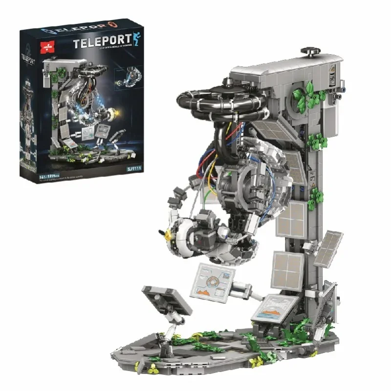 Klemmbausteine GLaDOS Portal 2 Spiel mit LED-Motor Bausteine Entschlüsselungs-Puzzle Böser Roboter Aperture Lab Ziegelstein-Modellbausatz Jungen Spielzeug Erwachsene Kinder Geschenk 1976 Teile