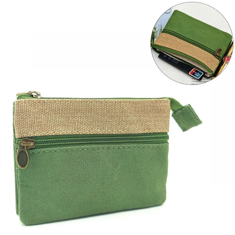 Durable Cotton Coin Purse Portable Change Money Organizers Card Bag Women