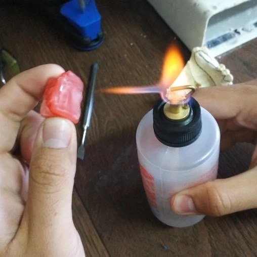 Linterna de Alcohol de plástico vacía para odontología, 1 piezas, botella de Alcohol, cera química, lámpara de Alcohol, herramienta Dental para