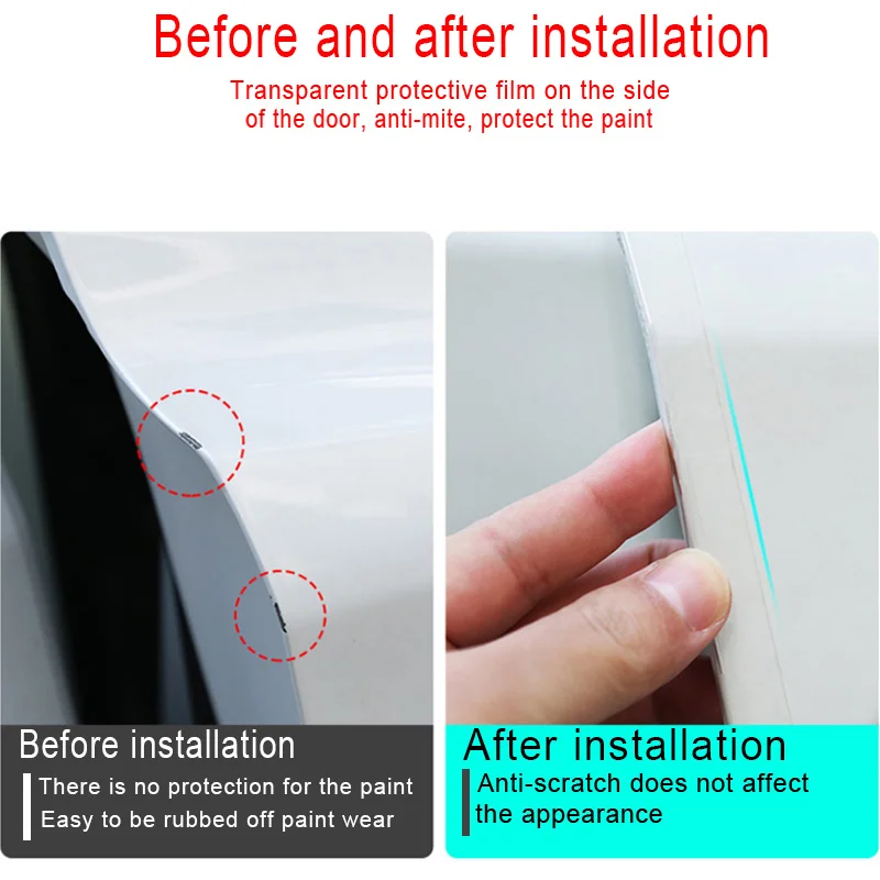 Car Door Sill Protector Multifunction Nano Sticker Tape Auto Bumper Strip Car Door Protect Scratchproof Accessories Car Stickers