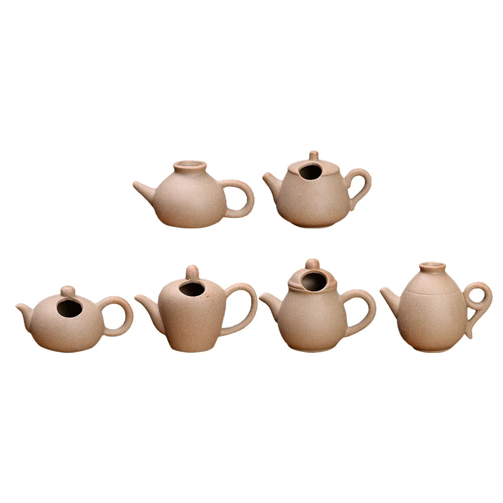 6Pcs Small Vases Set Chic Mini Flower Vases for Dried Artificial Flowers Decorative Household Ornaments Modern Elegant Design