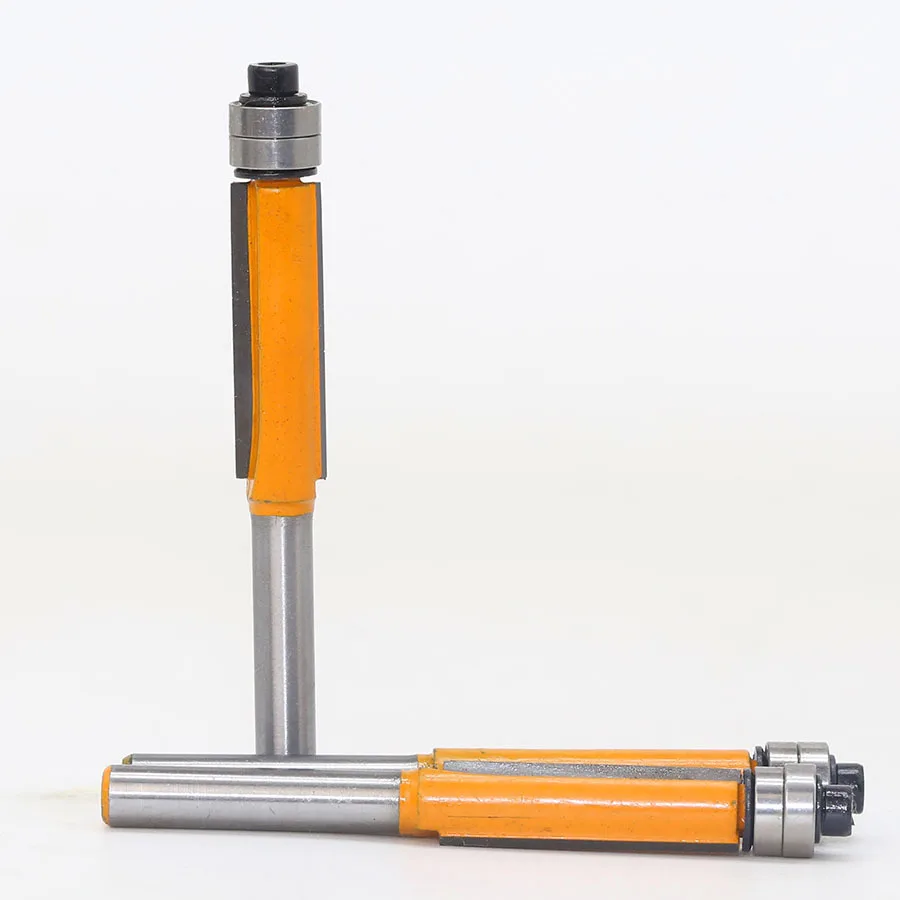Flush Trim Router Bit para Carpintaria, End Bearing, Ferramenta de corte, 1/4 Shank, 1Pc