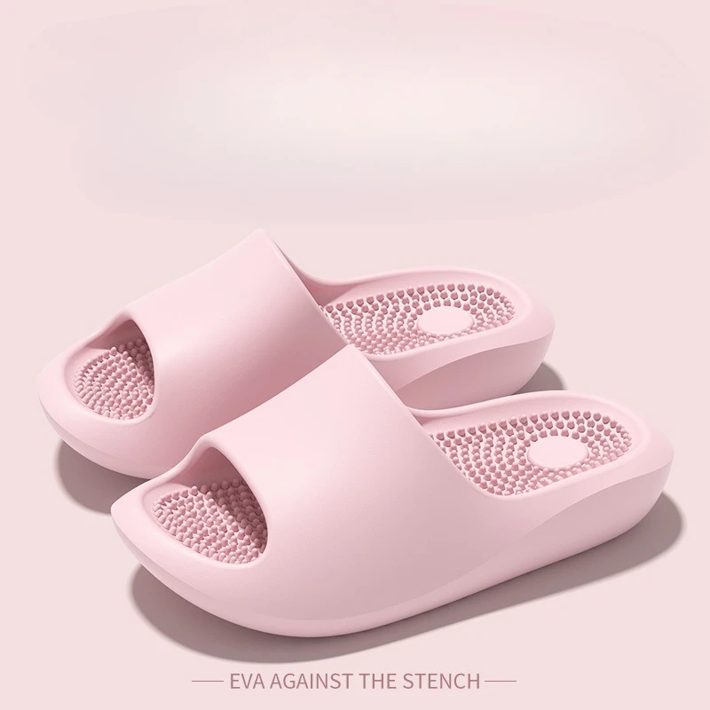 

Summer Beach Thick Sole Eva Slippers Women Thick Platform Indoor Home Slides Woman Lightweight Non Slip Bathroom Flip Flops 2026