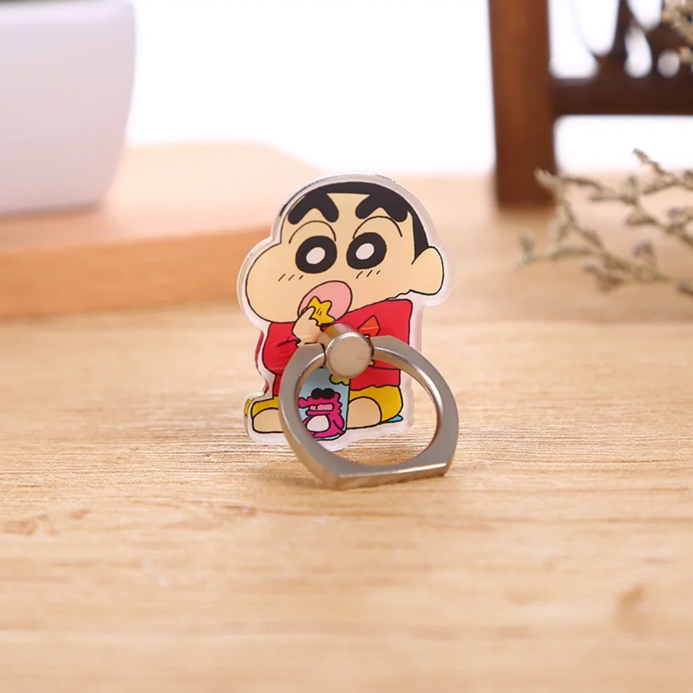 

Crayon Shin-chan Cartoon Acrylic Phone Stand Creative Anime Pattern Print Desktop Phone Holder Adjustable Foldable Phone Mount