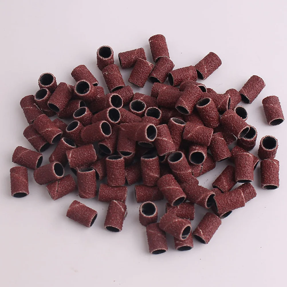 200 Pcs Power Tool Accessories for Nail Drill Abrasive Belt Bands 80 Grit Sanding