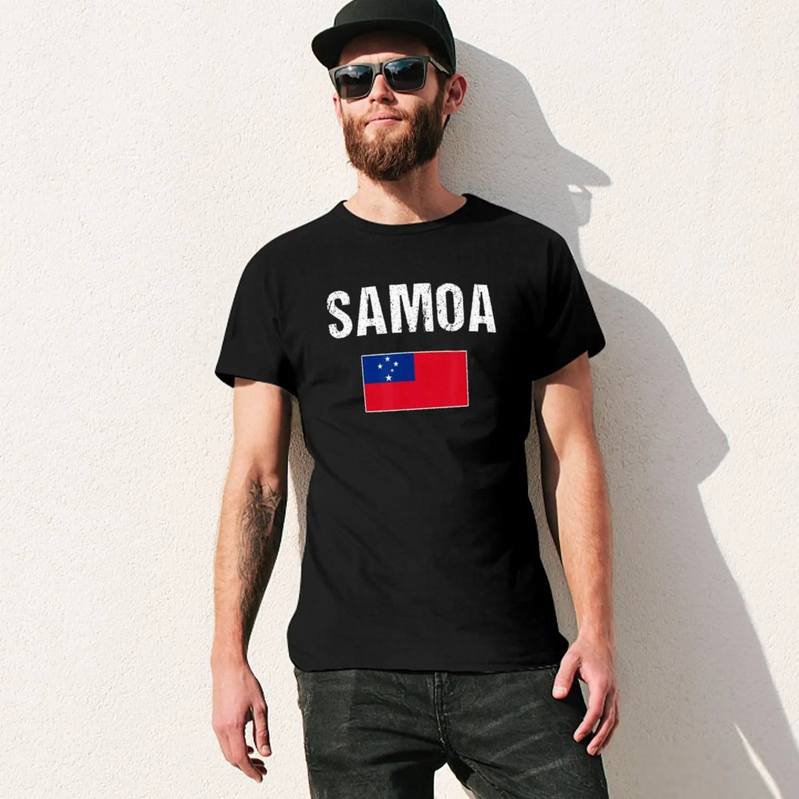 More Design Samoa Flag Samoans Men Tshirt Tees T-Shirt O-neck T Shirts Women Boys Clothing 100% Cotton